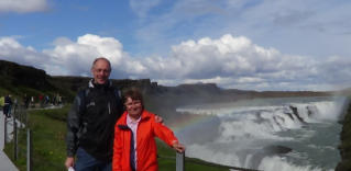 Am Gullfoss, dem Goldnen Fall - Island 2012